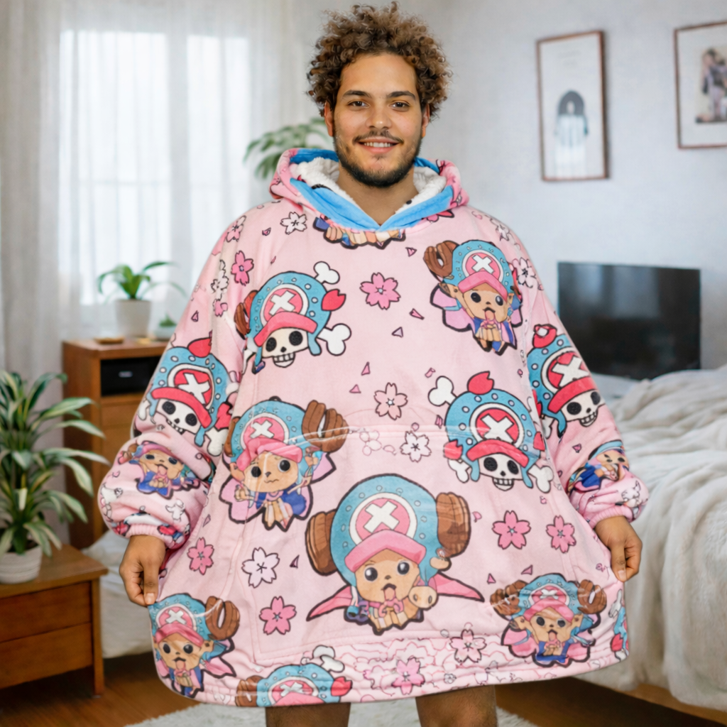 Tony Chopper One Piece Wearable Blanket Hoodie for Kids & Adults | OLM Toys