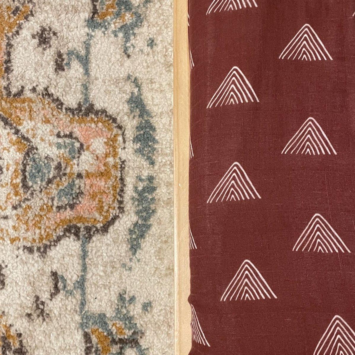 Rust Tribal Boho Organic Muslin Cotton Fitted Crib Sheet